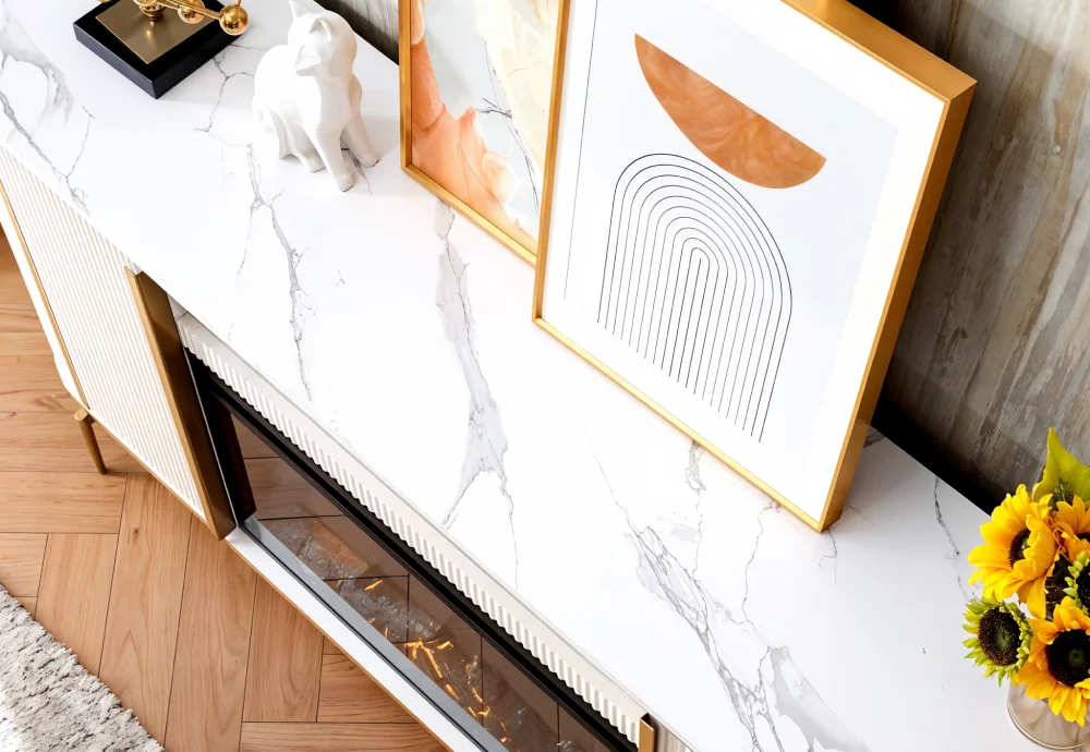 tv stand with electric fireplace